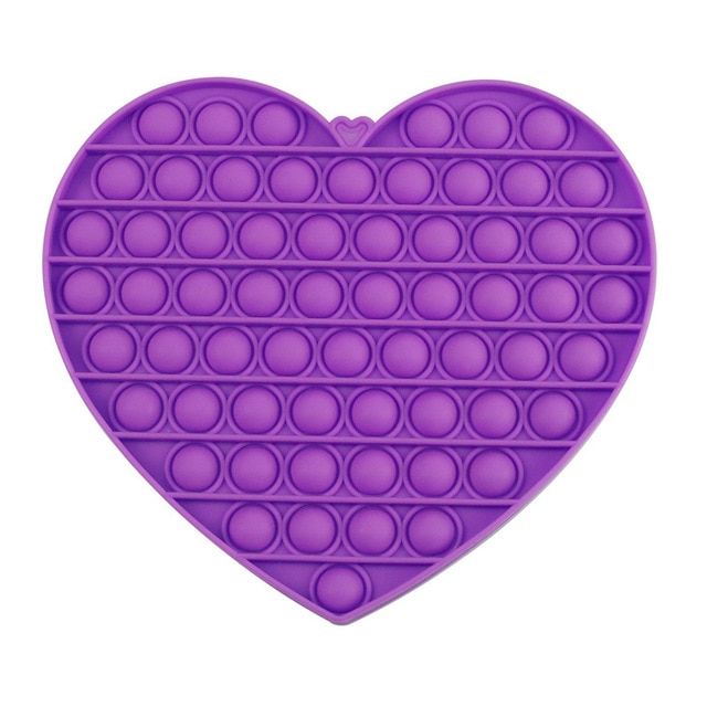 Big Size 20cm Fidget Toys Square Heart Antistress Toy Rainbow Push Bubble Figet Sensory Squishy Jouet Pour Autiste  Kid