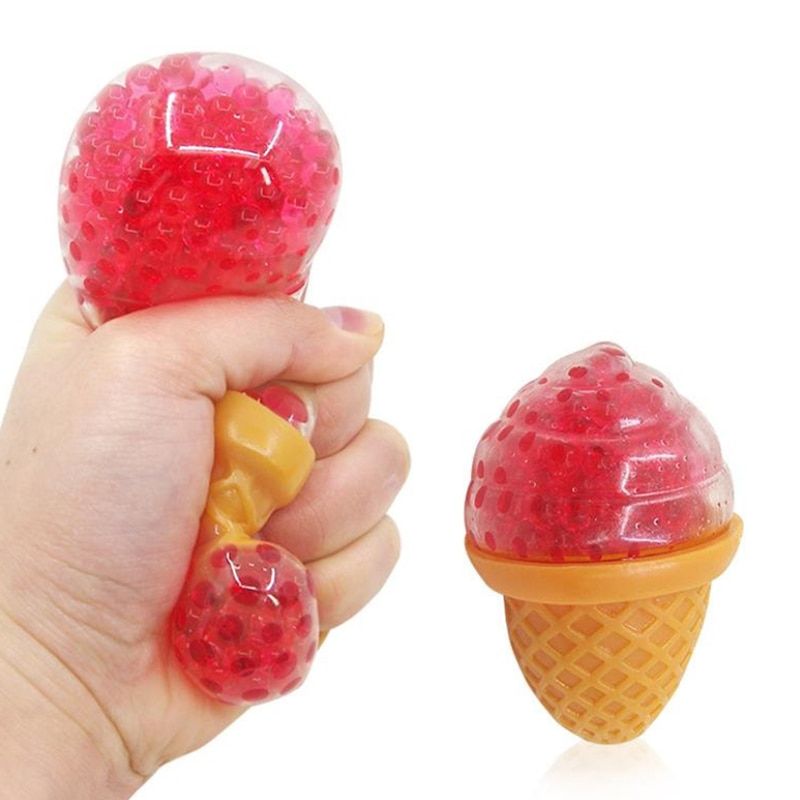 Ice Cream Grape Ball Squishy Stress Relief Squeeze Decompression Tpr Bubble Bead Ball Pinch Vent Ball Squeeze Ball