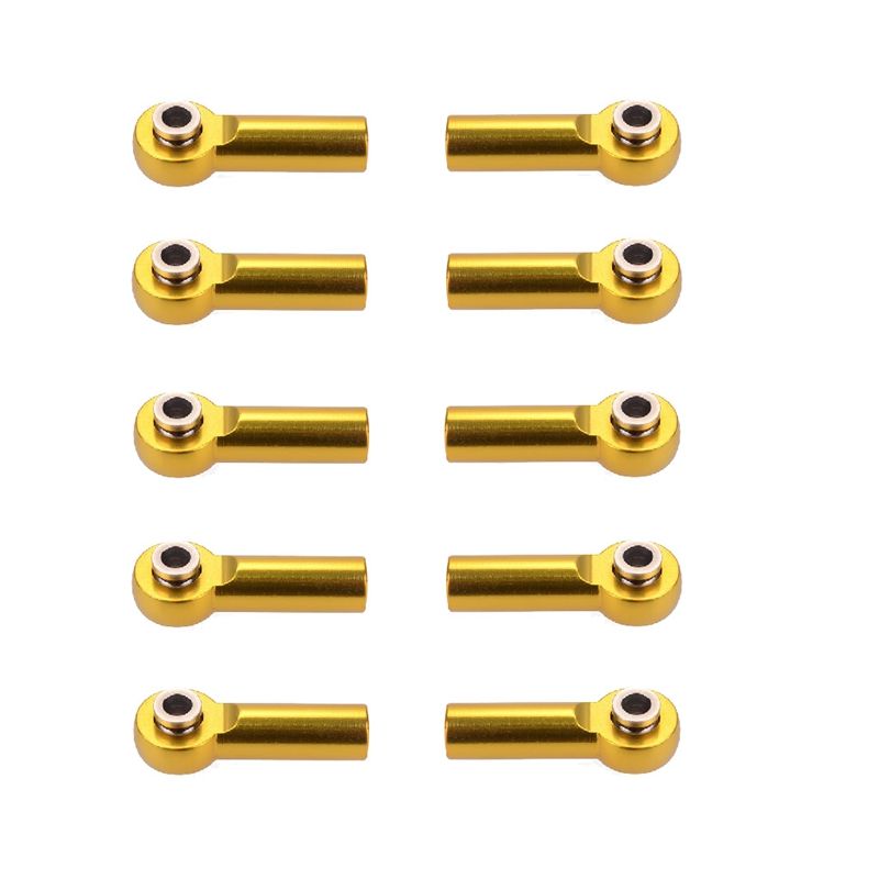 10Pcs M4 Metal Tie Push Link Rod End for 1/8 & 1/10 RC Truck Buggy
