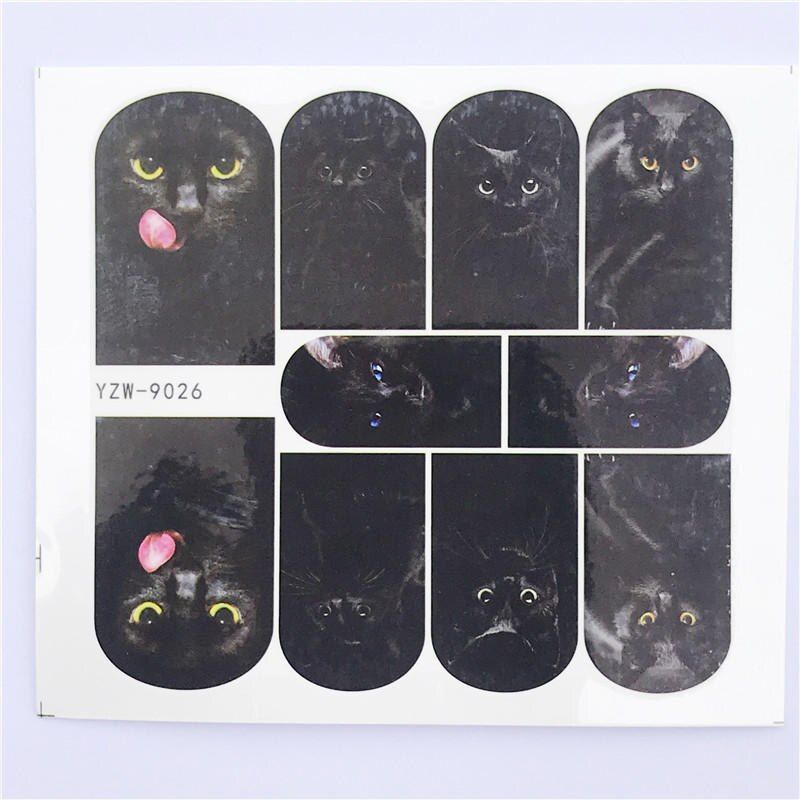 FWC 1pcs Nail Art Stickers Nail Water Decals Decoration Animal / Star / Cartoon / Fruit Adhesive Colorful Tip DIY Label Manicure