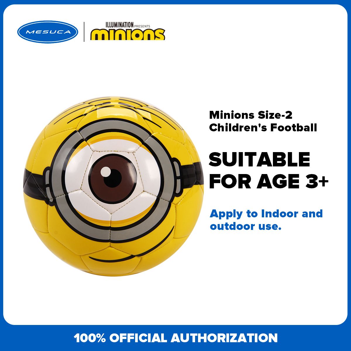 Minions Children's Football Size-2 Practice Training Ball Kindergarten Special Kids Toy Ball