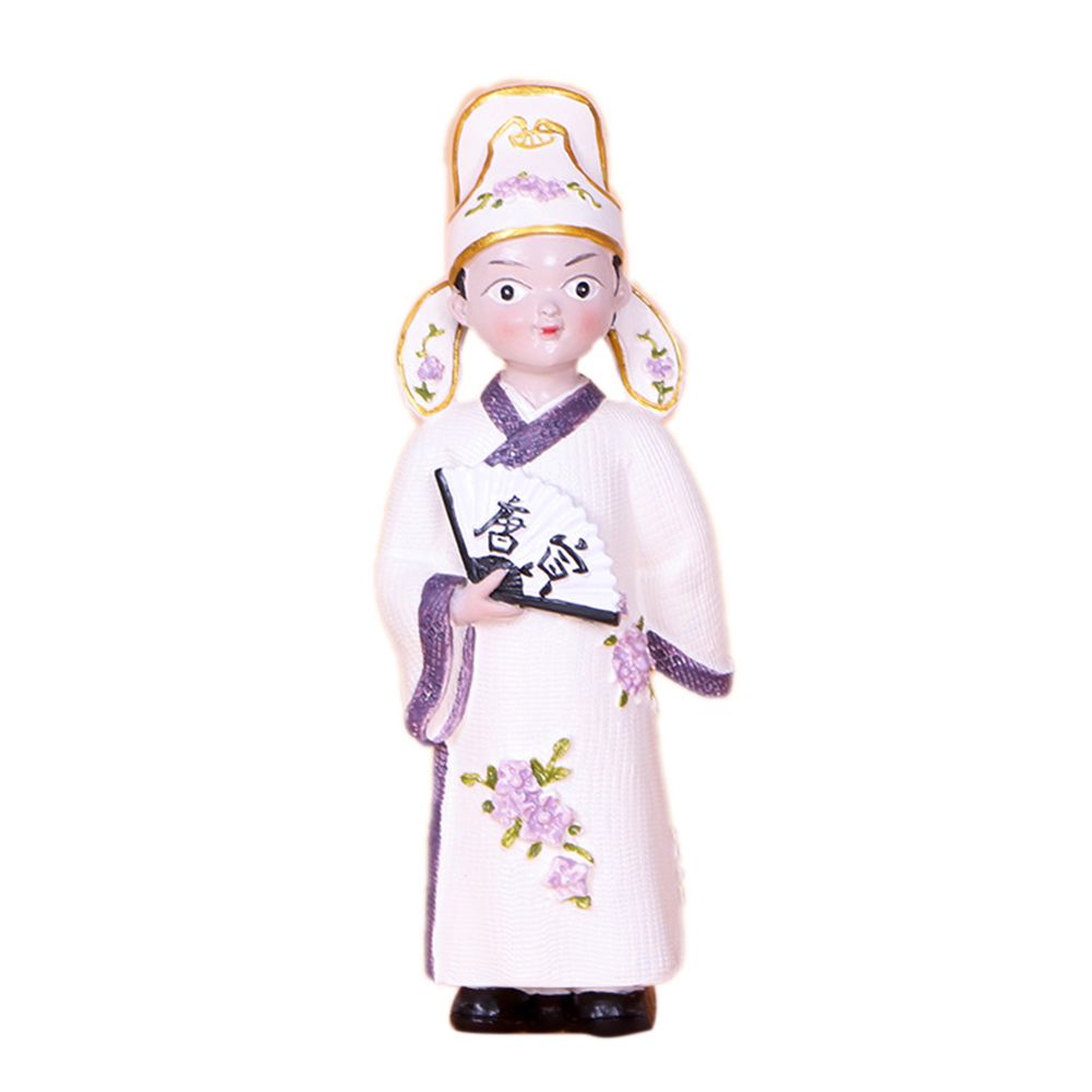 Resin Craft Chinese Style Movie Characters Couples Gift Desktop Ornament Decor(null)