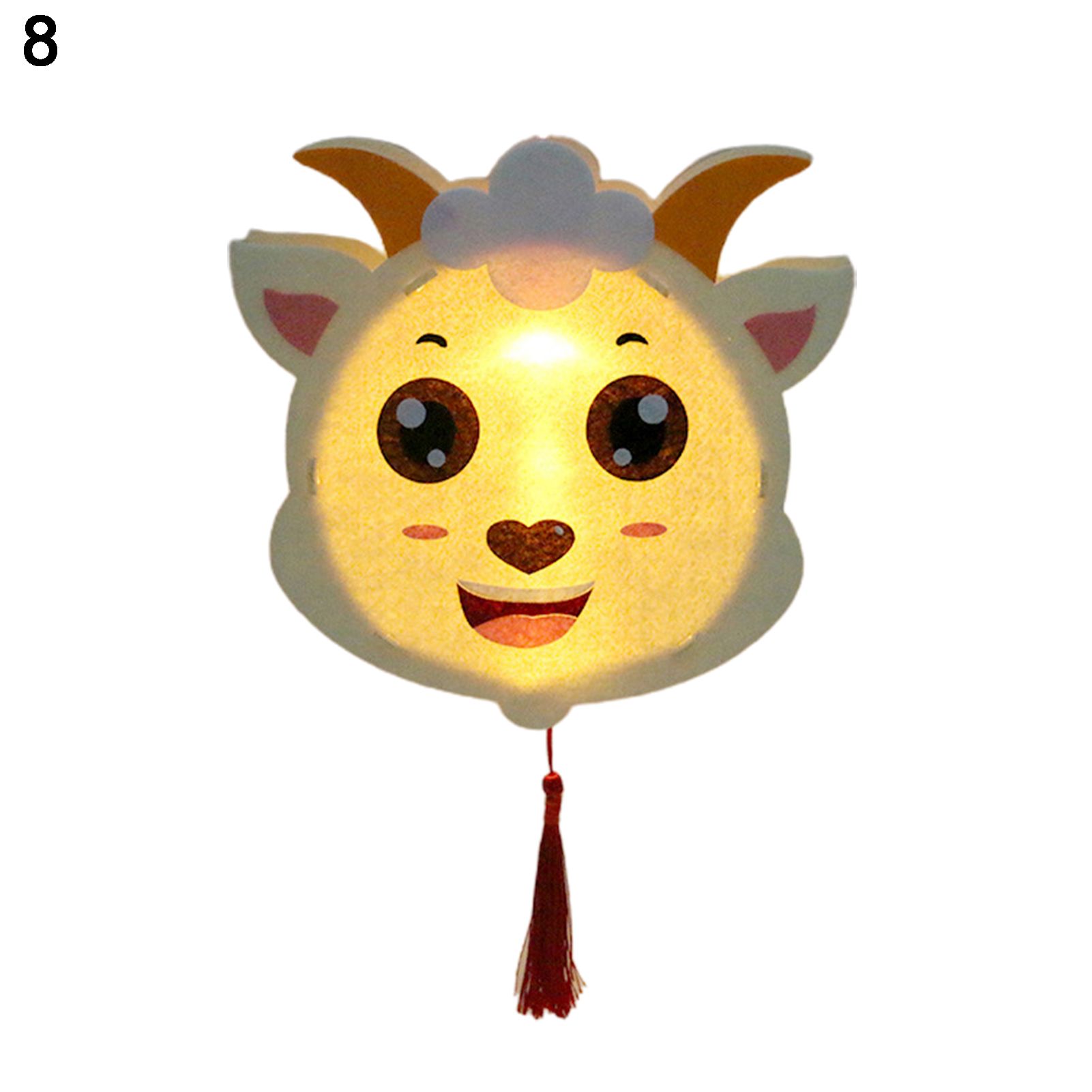 Lantern DIY Material Easy to Assembly Parent-child Interaction Non-woven Fabric Lantern Material Package Toy for Mid-autumn Festival