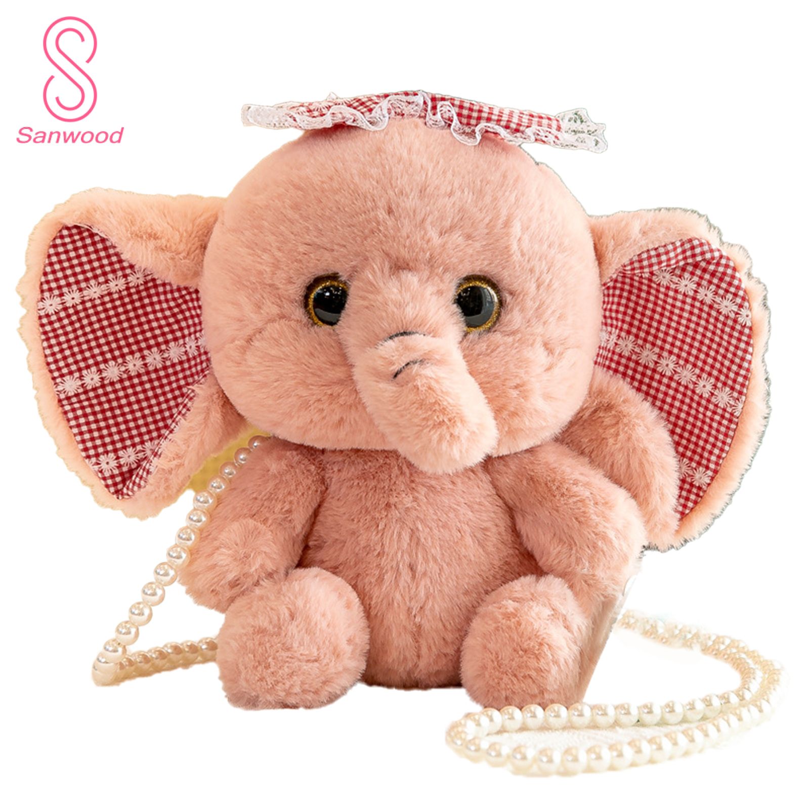 Stuffed Elephant Toy Elastic Elephant Plush Pillow Stuffed Toy
