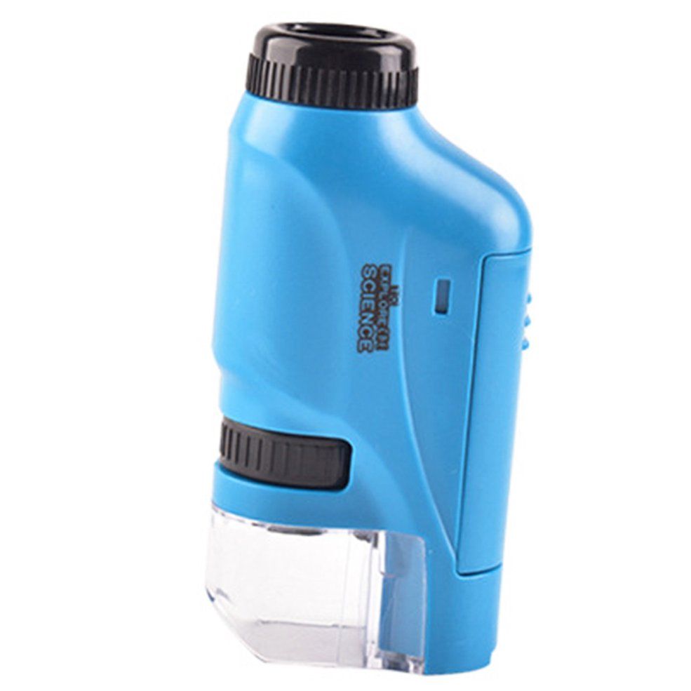 Microscope Kit Lab LED Light 60X-120X Biological Science Educational Toy