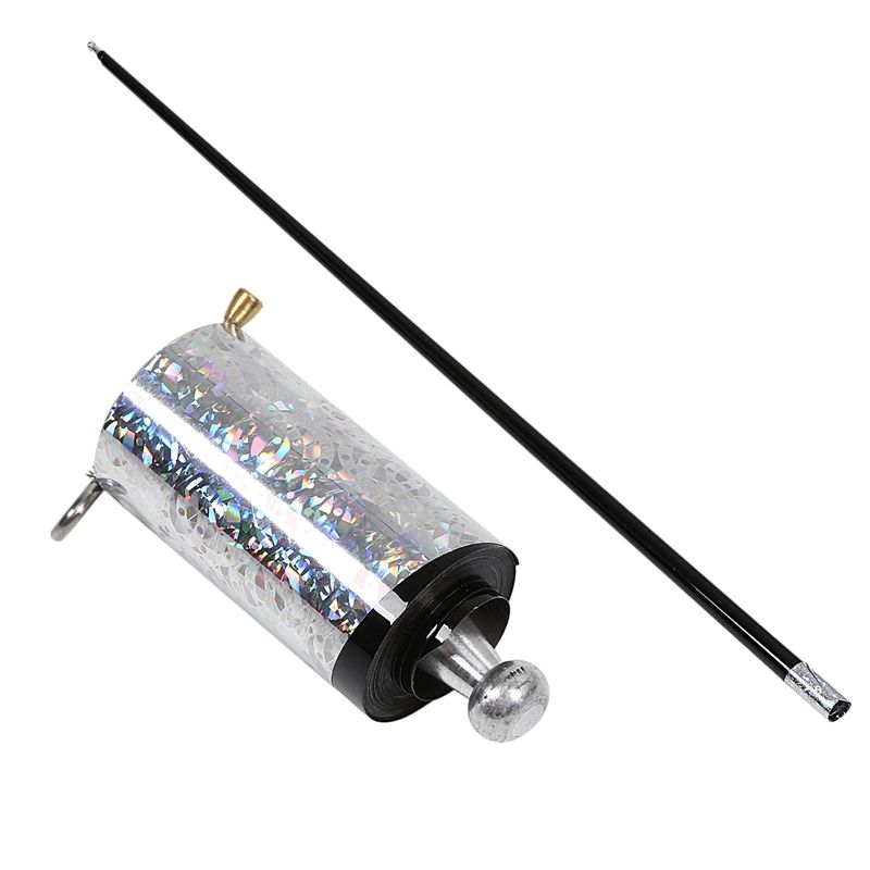 110Cm Metal Appearing Cane Black Cudgel Pocket Staff Tricks for Professional Stage Street Illusion Accessories