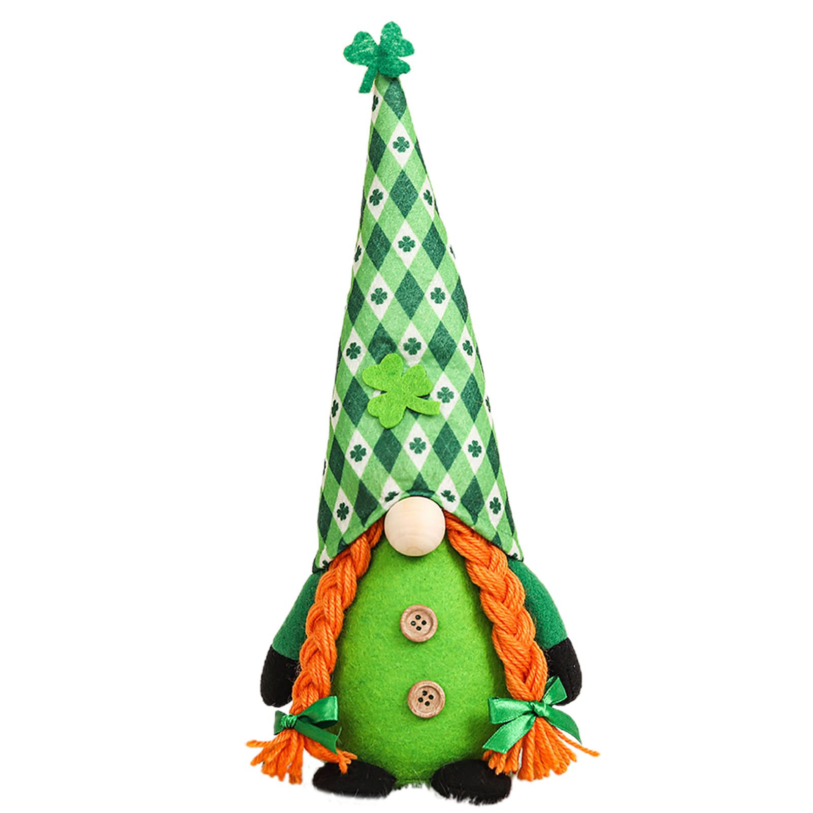 Saint Patrick Feless Doll Soft St Patricks Day Green Dwarf Doll