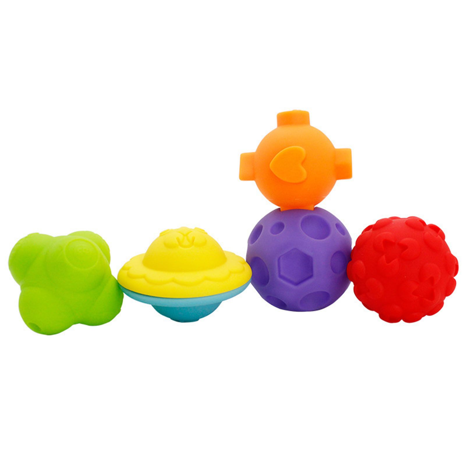 5Pcs Hand Grip Ball Soft Kids Gift PVC Kids Hand Grip Ball Training Toy for Baby