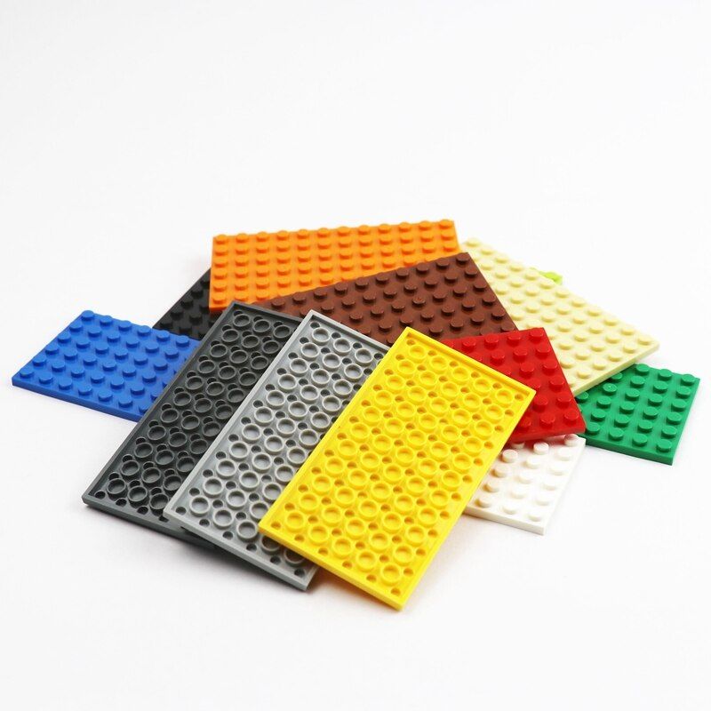 20pcs City Building Blocks 3028 Base Plate 6 x 12 Dots Double Sides DIY Bricks Set Parts Classic Building Toys For Technic Class