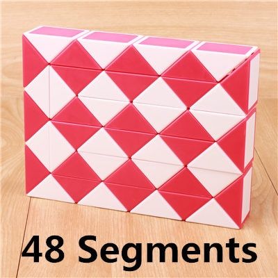 QIYI magic snake speed qiyi cube 24 36 48 segments puzzle cubes educational magic ruler toys for Children