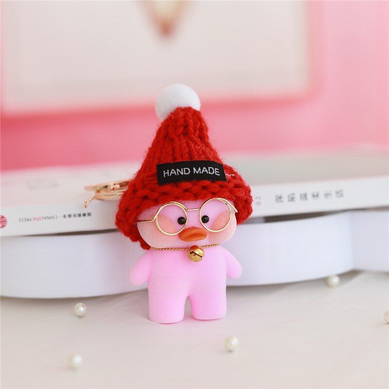 BoxiIn Stock Plush Keychains Toy Flocking Cartoon Kawaii Doll Decor for Key Bag Car Birthday Gift Toy For Kids Grownups