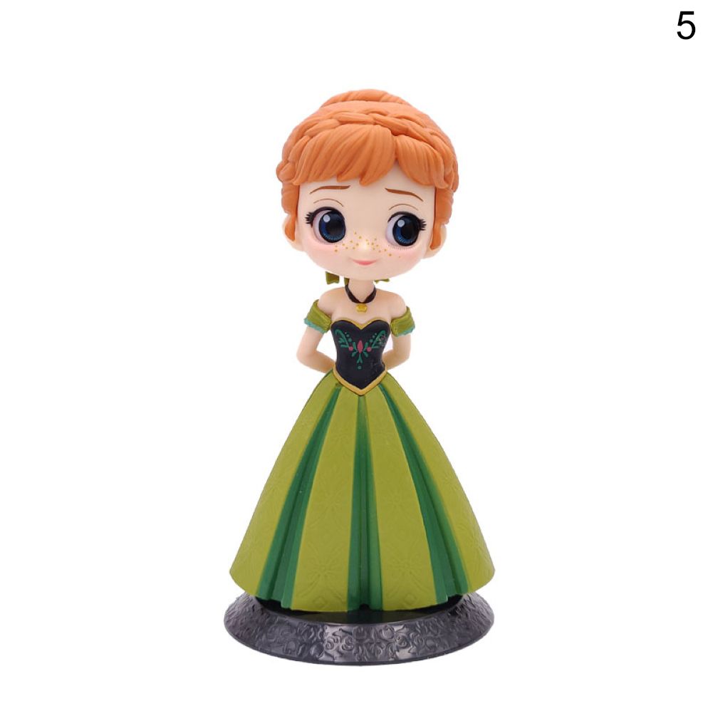 Q Version Snow White Mermaid Frozen Elsa Anna Model Figure Room Ornaments Gift