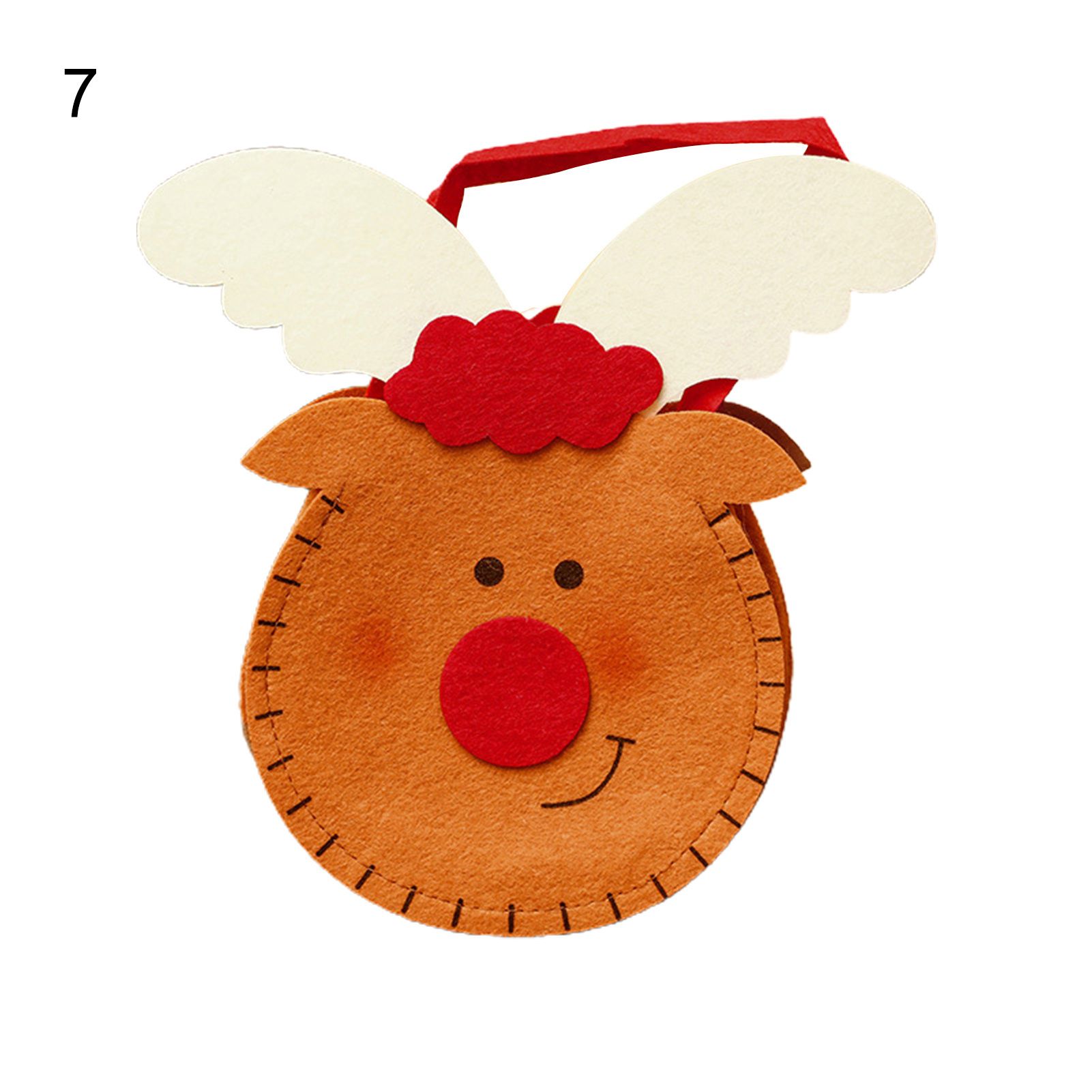 Candy Pouch Lovely Decorative 3D Elk Snowman Christmas Pouch