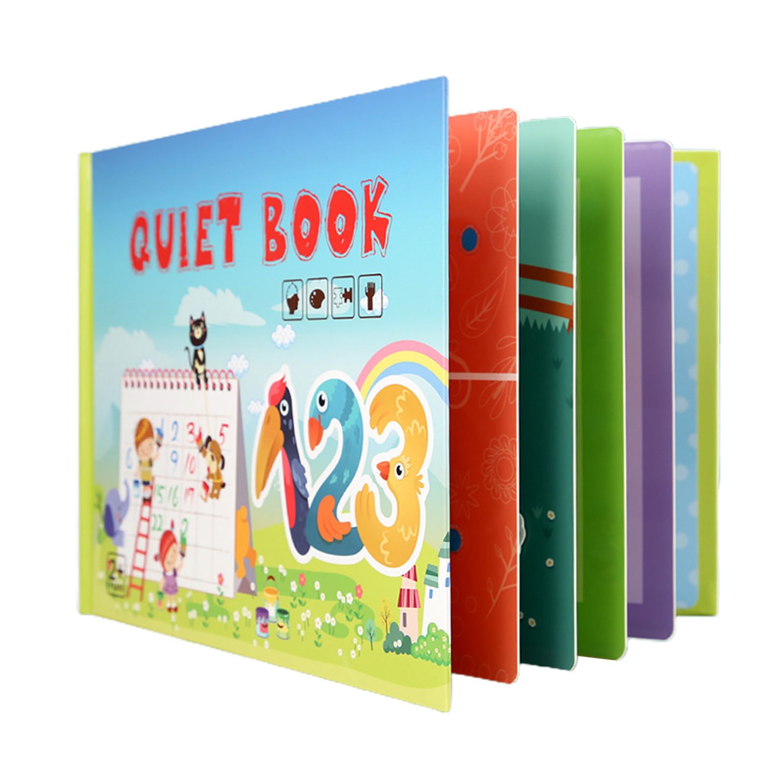 Learning Busy Book Practical Ability Hand-eye Coordination Kids Gift Learning Toys Sensory Quiet  Board Book for Children