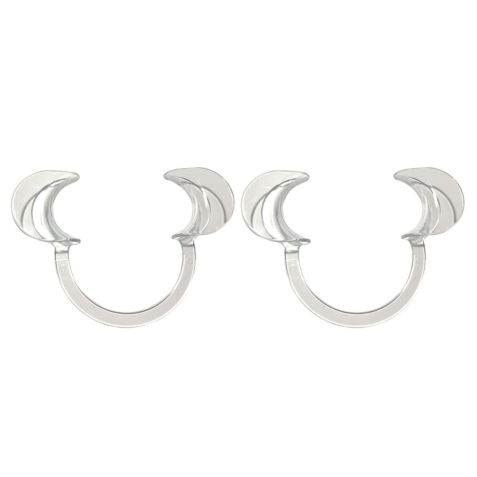 2Pcs Transparent Mouth Expansion Teeth Braces Tricky Toys Cosplay Party Props