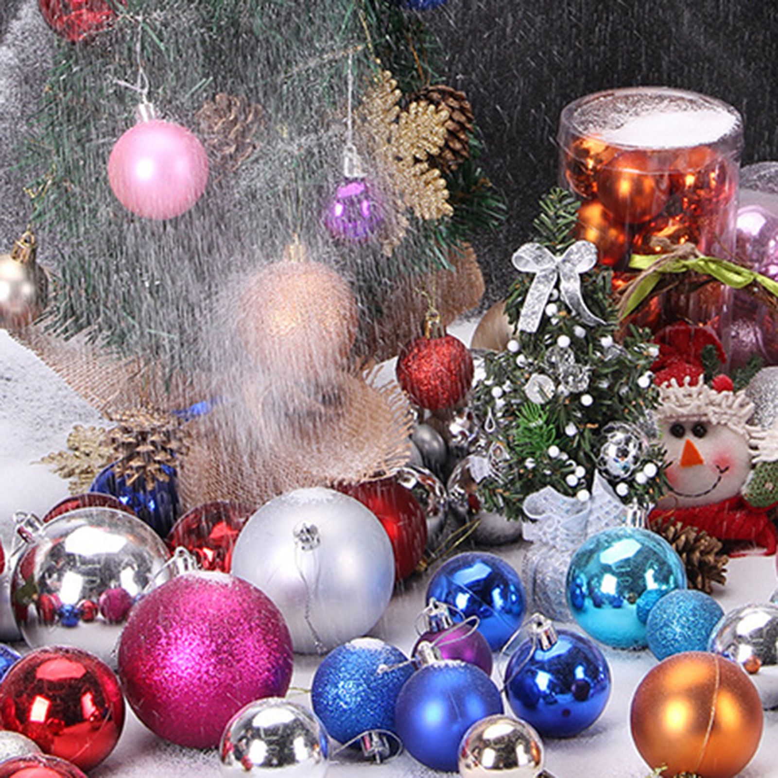 Ball Pendant Decor Classic Shatterproof Christmas Ball Pendant Set