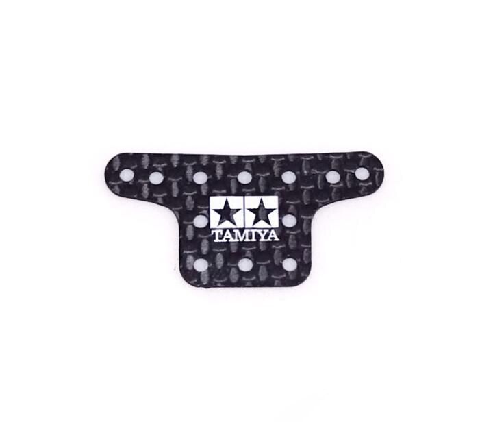 1.5mm Silver/Black Carbon Fiber Bracket Suspension Counterweight Fix Holder Plate for RC Tamiya Mini 4WD Car 94976/95387