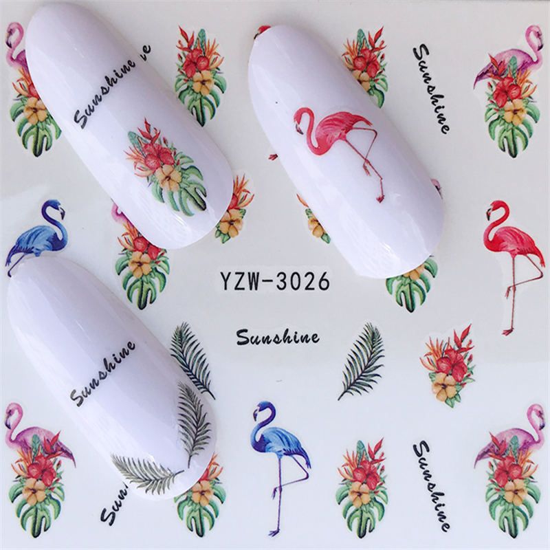 1 Sheet Fashion Rose Flower Nail Art Water Transfer Stickers Decals Tip Decoration DIY for Nails Accessories