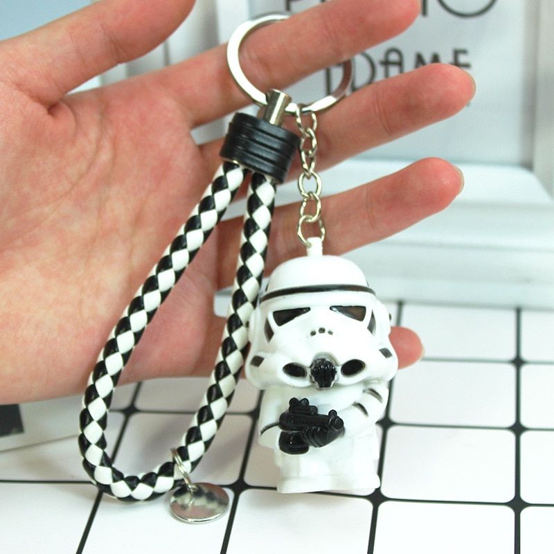 Disney Star Wars Anime Figure Darth Vader Imperial Stormtrooper Yoda BB-8 Keychain Pendant Children's Toy Birthday Gifts