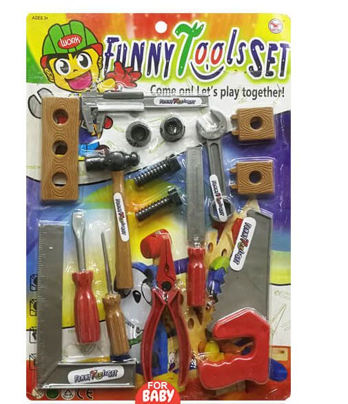 Toys Tool Kit Super Power Educational Pretend Play Toy Set ( Set of 16 Pieces) for Kids