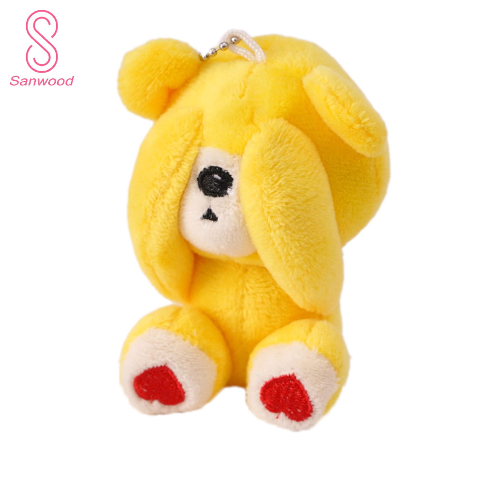 Shy Bear Keychain Fluffy No Deformation Shy Bear Pendant