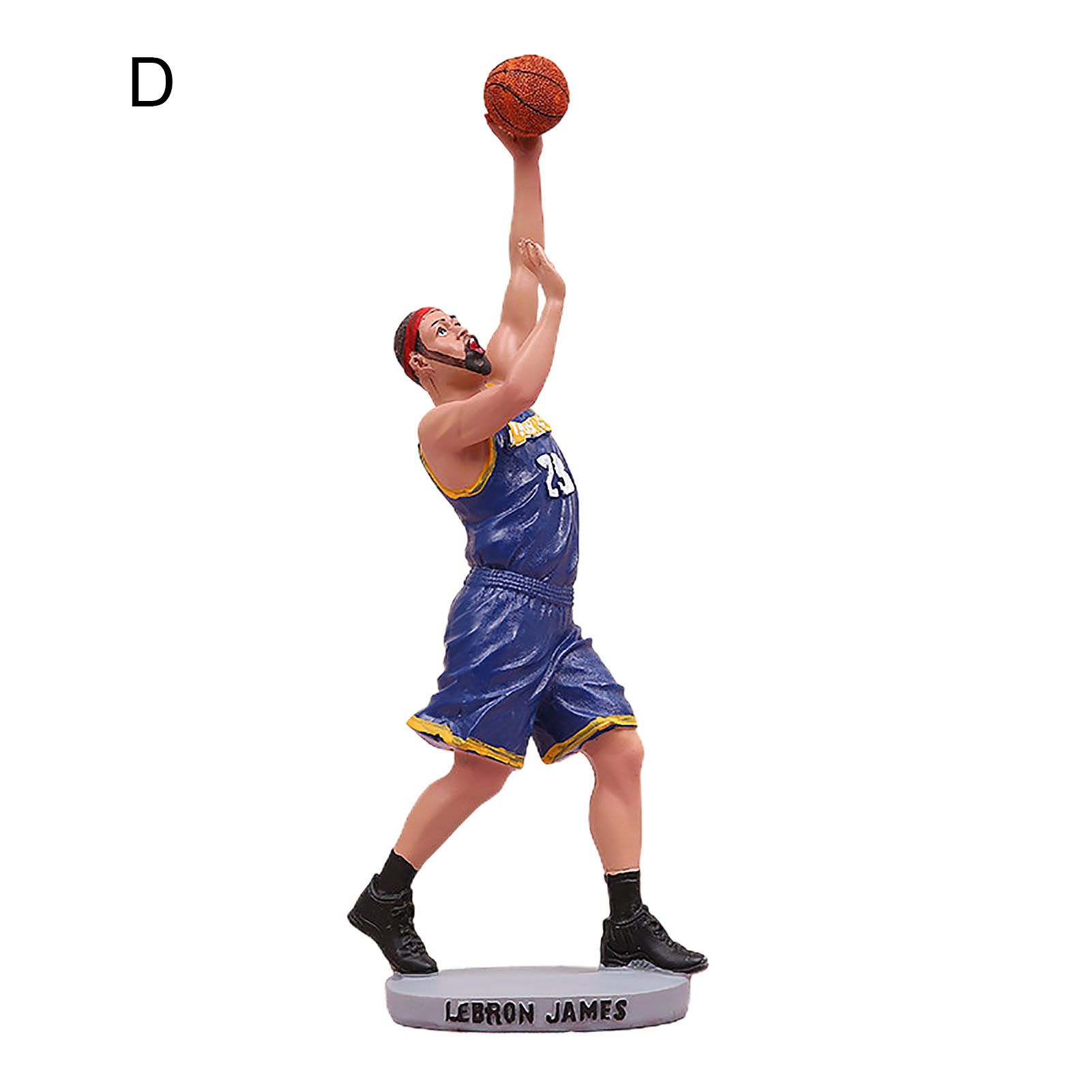 Cute Simulation NBA Basketball Star Action Figure Model Display Mold Decoration