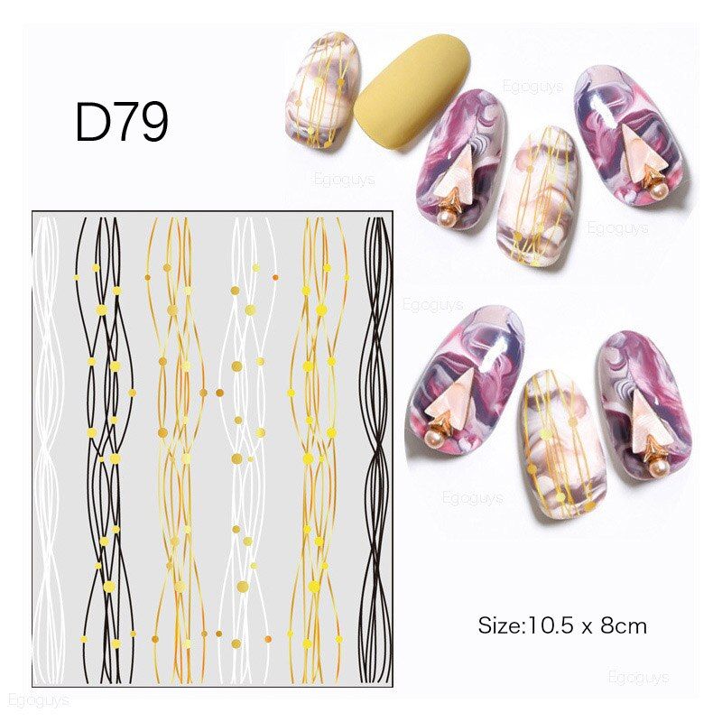 Psychedelic Dream Star Series DIY Nail Art Sticker Starry Sky Slide Marbling Decorations Decal Transfer Foil Marble Manicure Tip