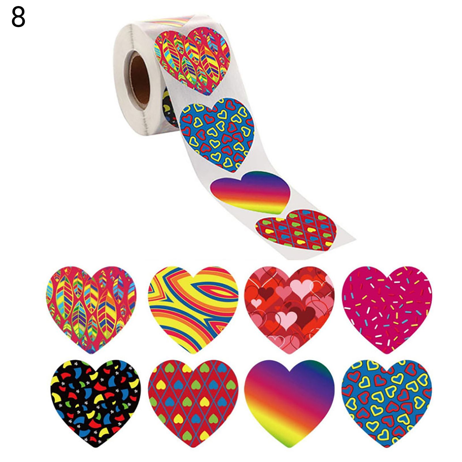Label Roll Eye-catching Porle Gift Box Pking art Sticker