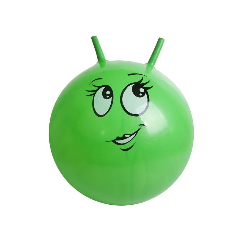BENQING New Children's Big Handle Ball 45cm Expression Elastic Jump Ball Holding Toy Ball Kindergarten Bouncing Ball WJ054