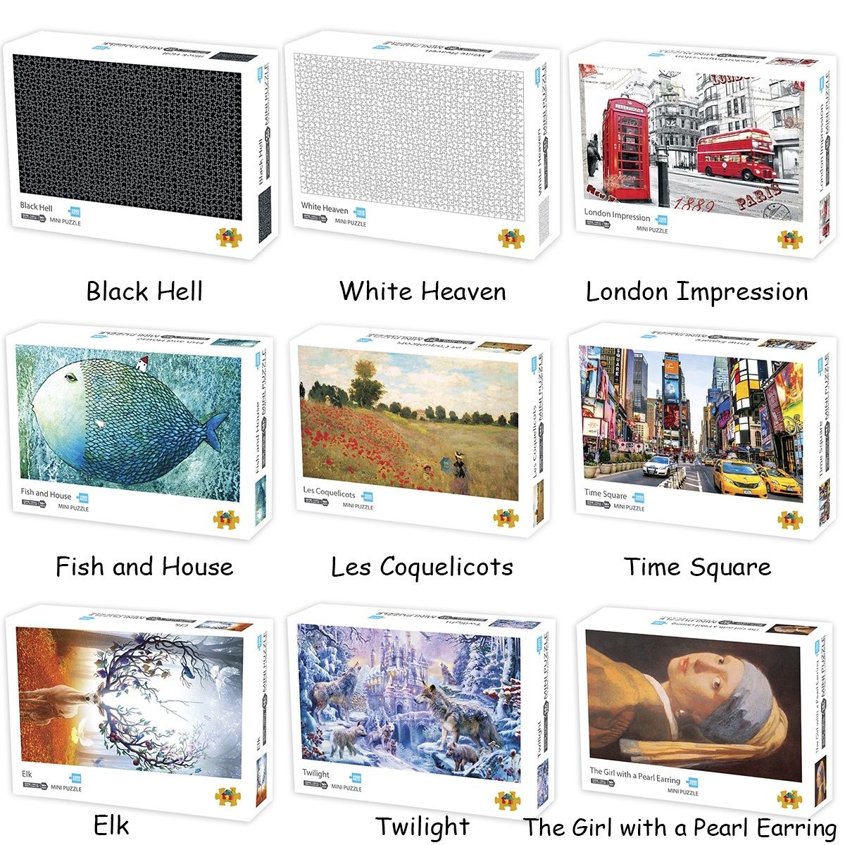 Games Puzzle 1000 Pcs Mini Jigsaw Puzzles Creative Scenery Pattern Educational Toy Kid Gift