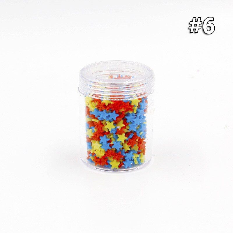 25g DIY Slime Clay Fake Candy Sweets Sugar Sprinkle Decorations for Fake Cake Dessert Food Particles Decoration Toy for children