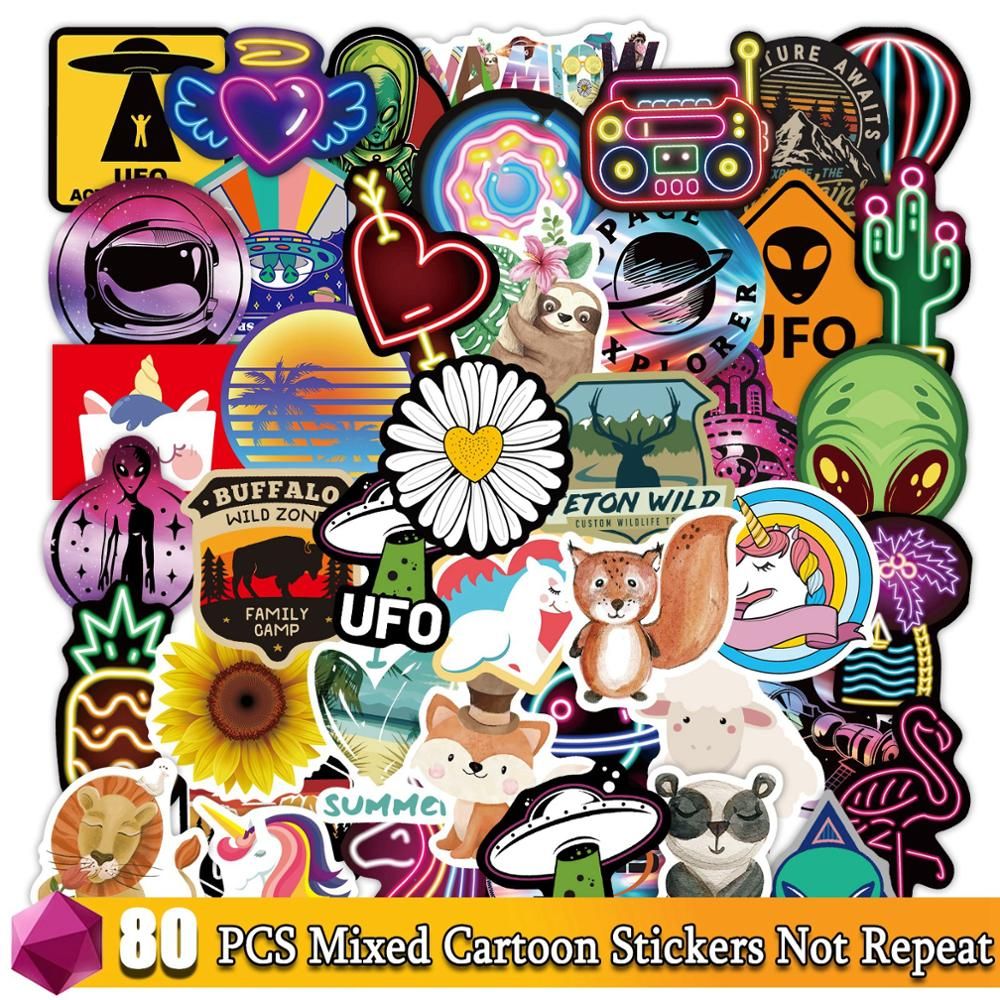 Adventure Climbing Stickers Wilderness Outdoor for Laptop Water Bottle Bicycle Skateboard Car Anime Sticker Pack Decals Kid Toys