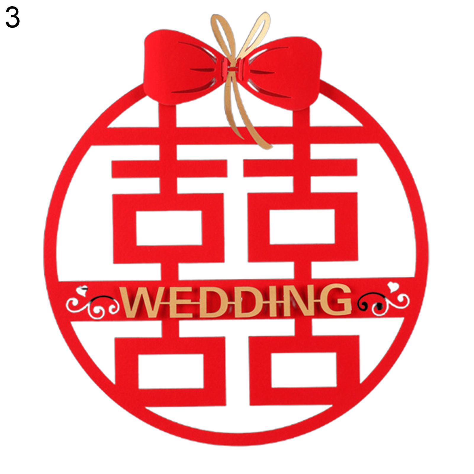 Chinese Wedding Wall Sticker Traditional Hollow Design Chinese Wedding Wall Decal