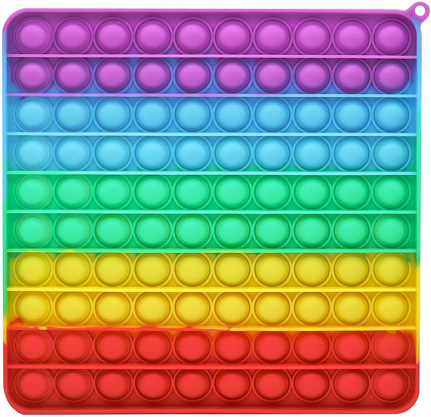 Push Pop Bubble Fidget Sensory Pop it Toy  Stress Relive  Toy for Kids, Family, Friend Rainbow