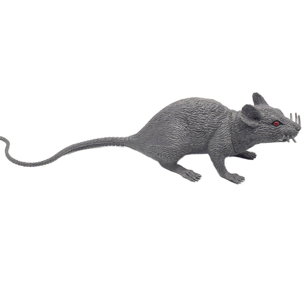 Cimiva Simulation mouse model frightening scene decorations Halloween pranks scary props ghost festival toys