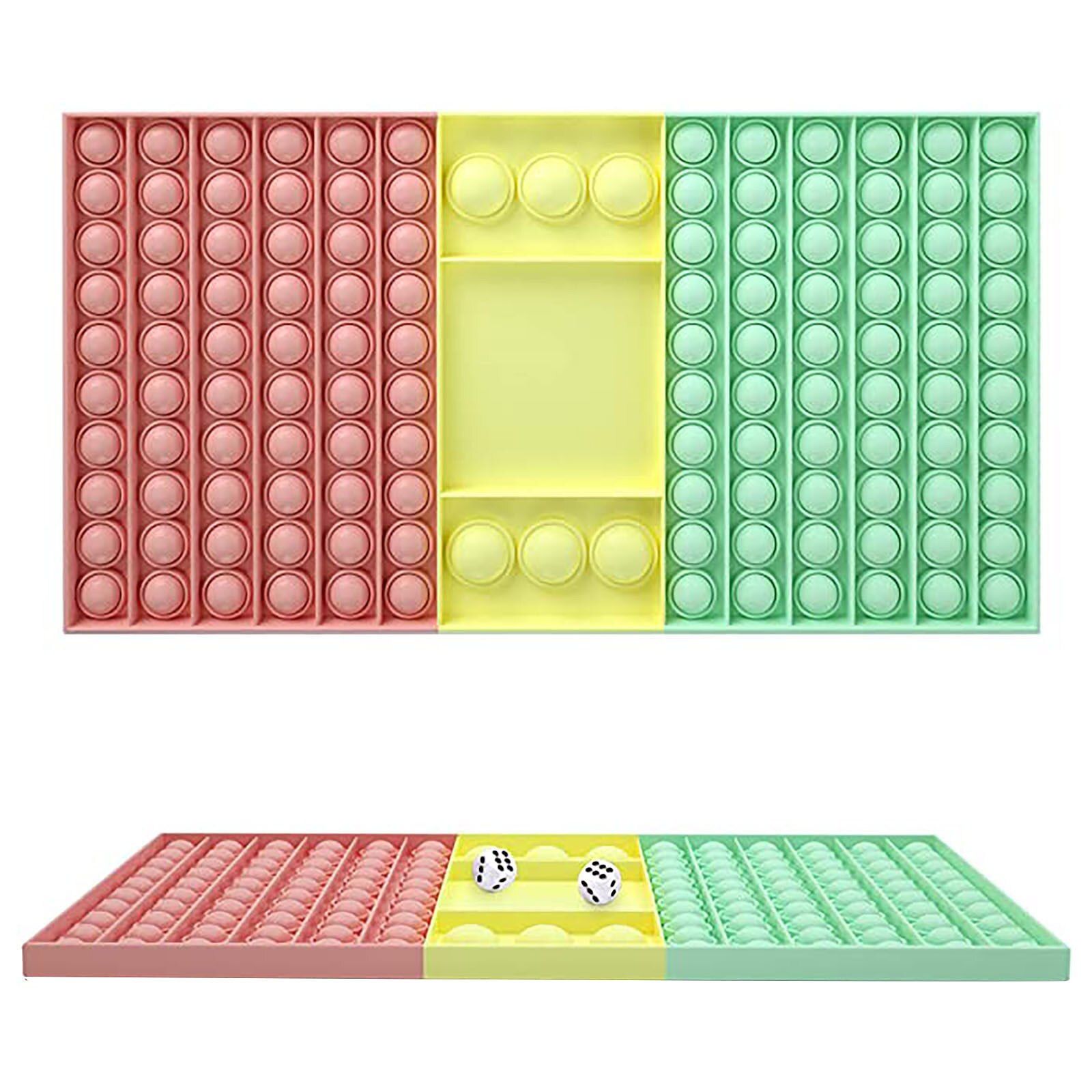 Big Size Push It Fidget Toys Push It For Schoolbag Board Pendant Hot  Stress  Toy Poppit Family Table Board Games