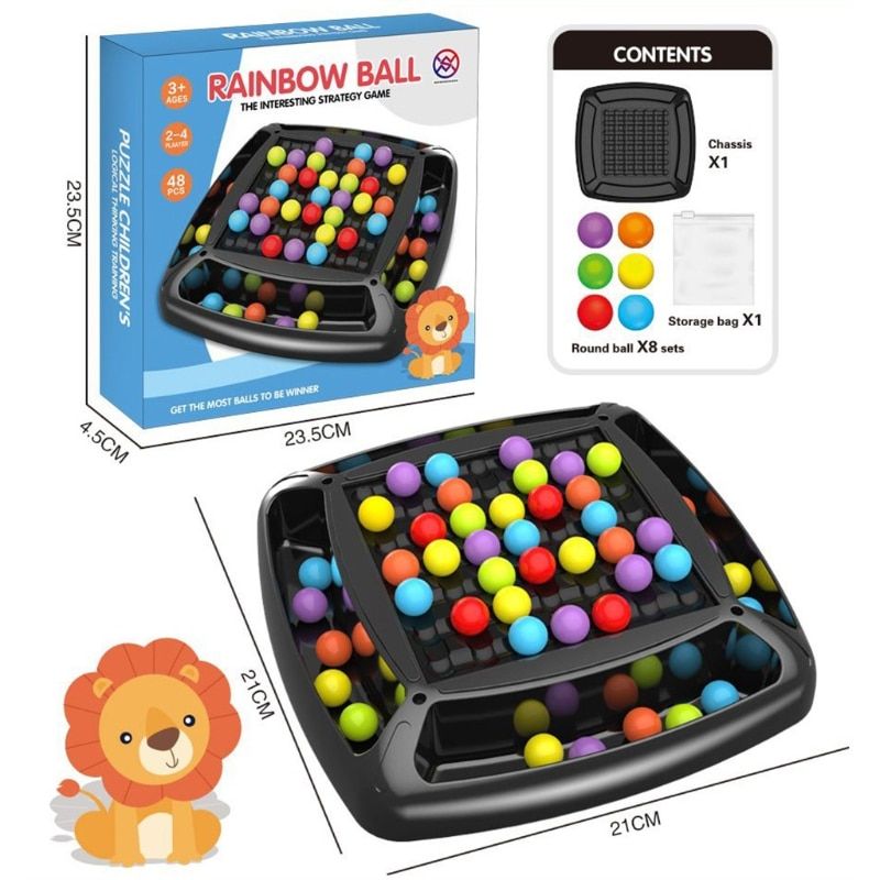 1Set Realistic Matchmaking Game Toy Eliminating Board Games Miniature Smart Stimulation RainPuzzle Toy Table Game D5QA