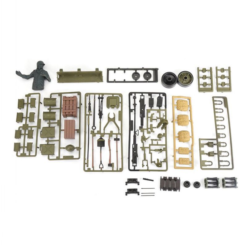 for 1/16 Henglong Tank 3898-1 USA Sherman M4A3 RC Tank Plastic Soldier Accessories Parts Bag - As shown
