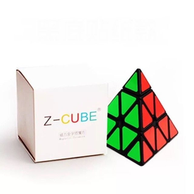 Zcube 3x3 Pyramid Magnetic Magic Cube Toy Professional 7.3cm Speed Cube Puzzle Twisty Educational Toys for kid