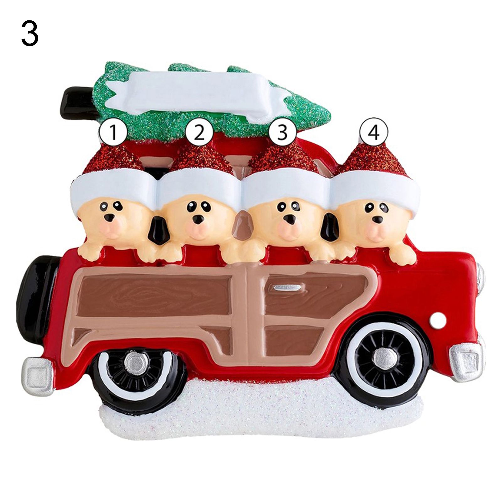 Hanging Widget Eye-catching Lovely Santa Claus Pattern Pendant Decor