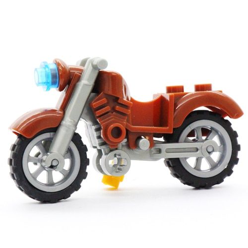 Animal Series Figures Shark Motorcycle Bicycle Black Pather Wolf DIY Bricks model Set Building Blocks Educational Toys for Kids