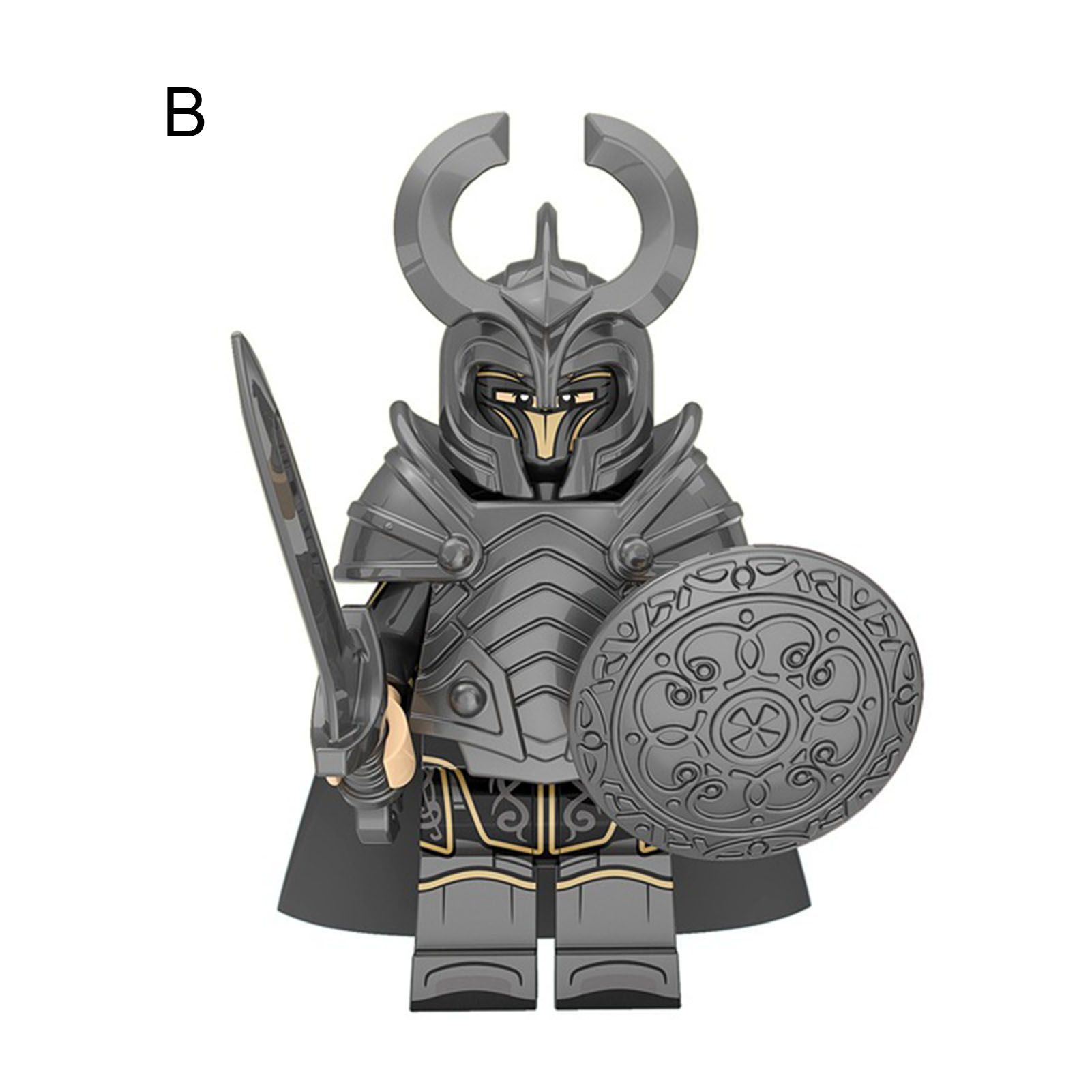Medieval Soldiers Building Blocks Assembled Model Toys DIY Puzzle Jigsaw Kit