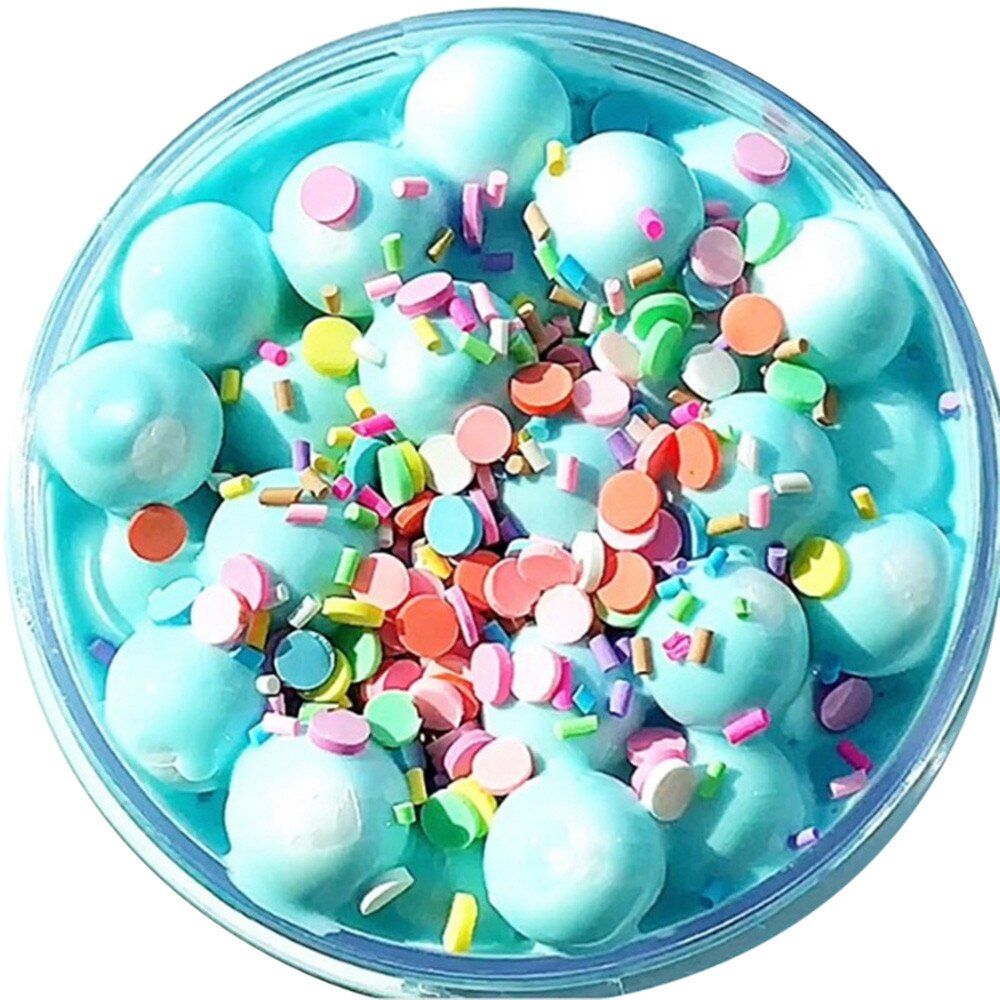 Fruit Puree Slime Toy Cotton Mud Mixing Cloud Scented Soft Funny release Stress Kids Clay Education squishy Toy For Children