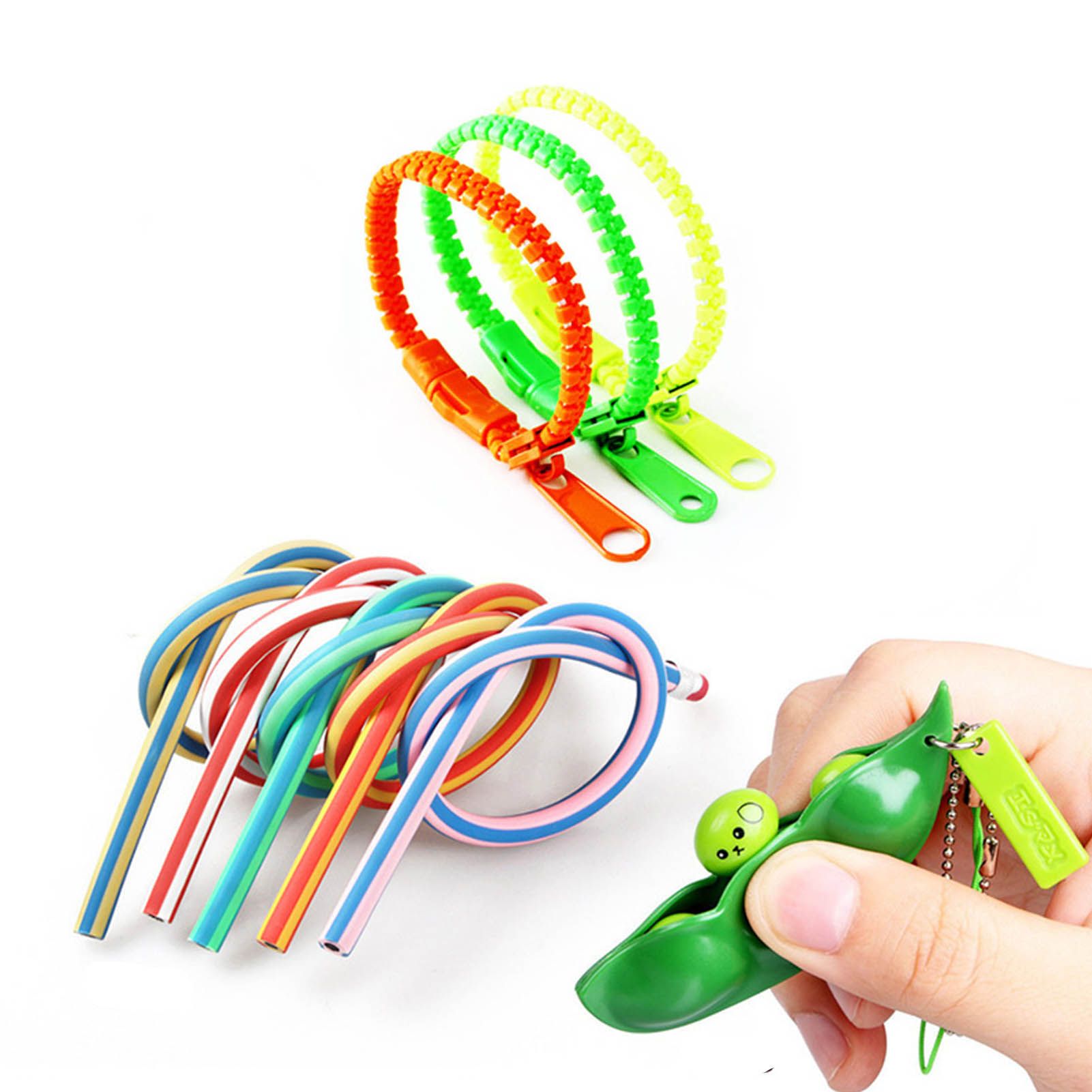 9pcs Sensory Toy Decompression Set Relieves Stress Anxiety Fidget Toys For Kid