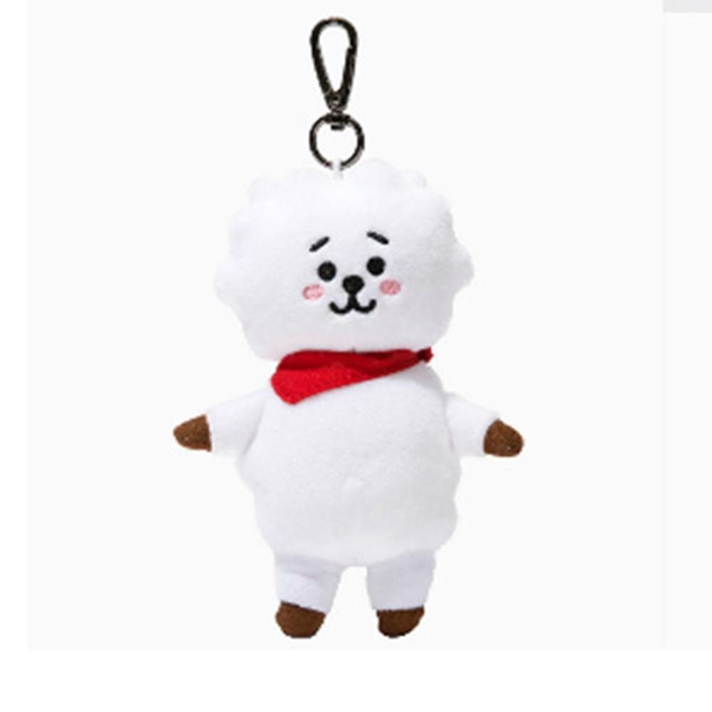 SKDK 1Pc Stuffed Key Ring Bag Pendant BTS Keychain BT21 Toy Plush Doll
