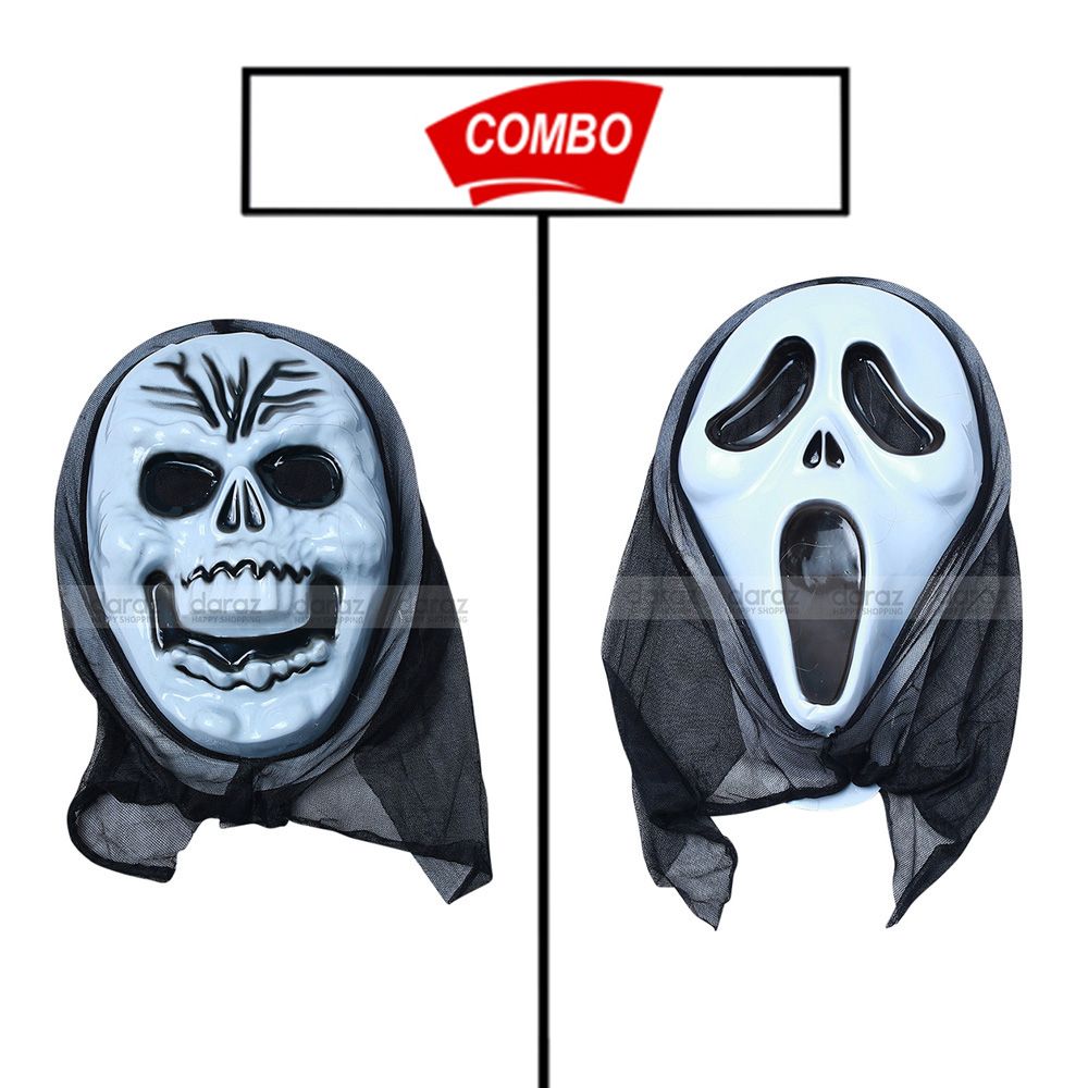 2 Pcs Baby Ghost false face  Combo Pack