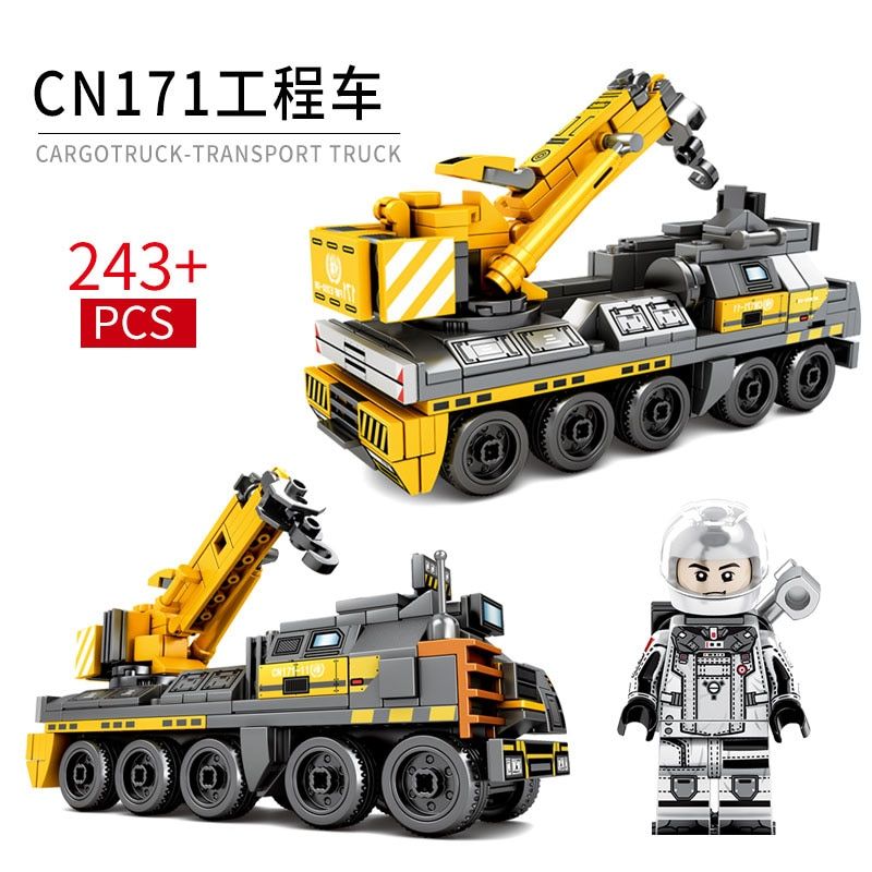 Sembo Technic City Carrier Vehicle Truck The Wandering Earth Car Astronaut Toy Building Sets Brick City Compatible Children Toys