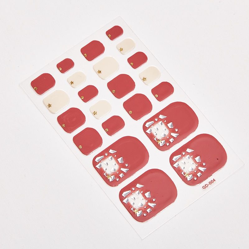 22 Tips/Sheet Designer Nail Decals Full Cover Nail Stickers Nail Designs Full Beauty Nail Art Stickers Creative Nail Decoration