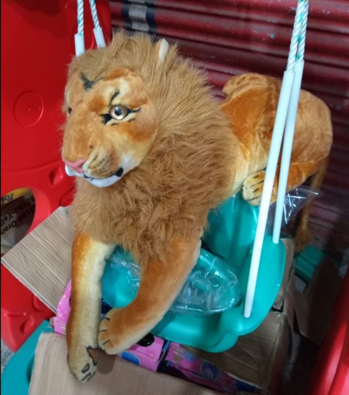 Large Creative Simulation Lion Toy Standing Lion Doll Gift