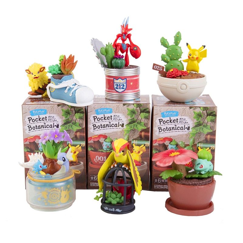 Pokemon Cute Anime Figures Blind Box Toys Set Sleeping Pikachu Eevee Monster Ball Decoration Model Dolls Children's Gifts